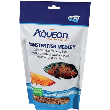 Aqueon Monster Fish Medley Food - 3.5 oz