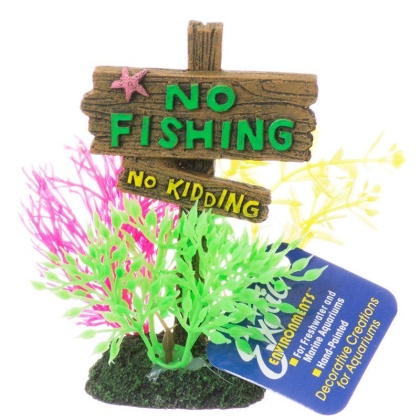 Exotic Environments No Fishing No Kidding Sign - Small - (3.25\