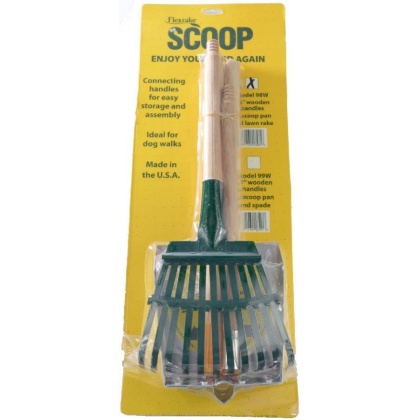 Flexrake Scoop and Steel Rake Set with Wood Handle - Small - 1 count