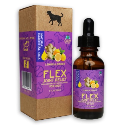 Calm Paws Flex Lemon and Ginger Joint Relief Essental Oil for Dogs - 1 oz