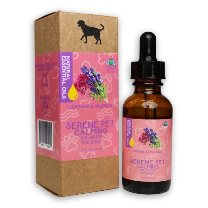 Calm Paws Serene Pet Lavender and Valerian Calming Essential Oil for Dogs - 1 oz