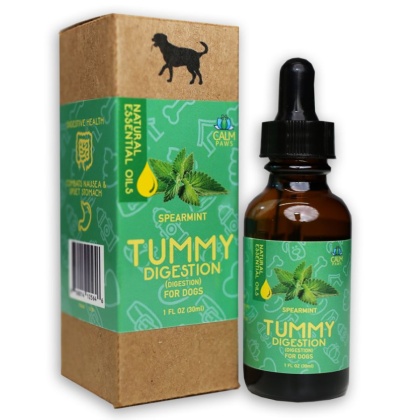 Calm Paws Tummy Spearmint Digestion Aid Essential Oil for Dogs - 1 oz