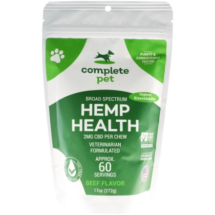 Complete Pet Hemp Health CBD Dog Chews - 60 count