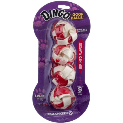 Dingo Goof Balls Chicken & Rawhide Chew - Small - 1\
