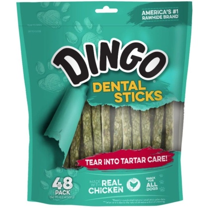 Dingo Dental Sticks for Tartar Control - 48 Pack