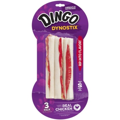 Dingo Dynostix Meat & Rawhide Chew - 5\