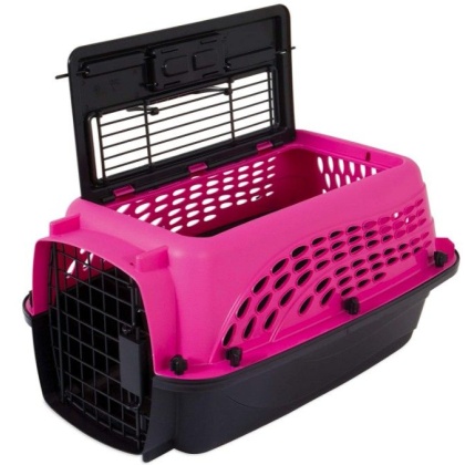 Petmate Two Door Top-Load Kennel Pink - Up to 10 lbs