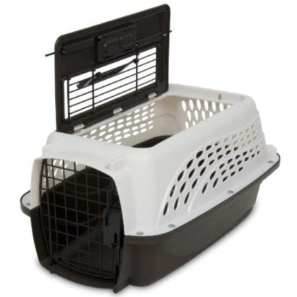 Petmate Two Door Top-Load Kennel White - Up to 10 lbs