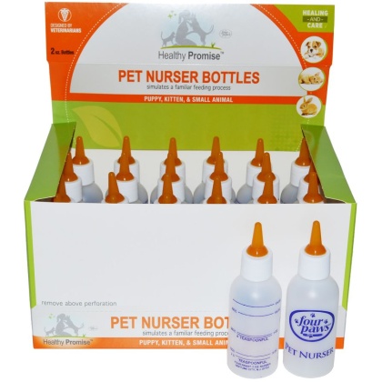 Four Paws Healthy Promise Pet Nurser Bottles - 24 count