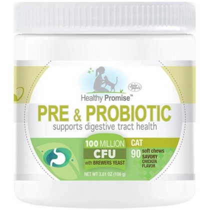 Four Paws Healthy Promise Pre and Probiotic Supplement for Cats - 90 count