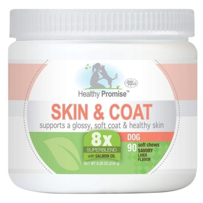 Four Paws Healthy Promise Skin and Coat Supplements for Dogs - 90 count