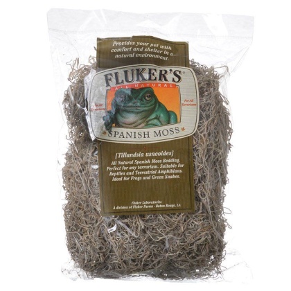 Flukers All Natural Spanish Moss Bedding - Large (8 Dry Quarts)