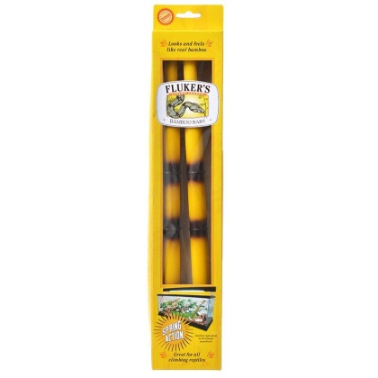 Flukers Spring Loaded Bamboo Bars - 2 Pack - (Extendable from 10.5\