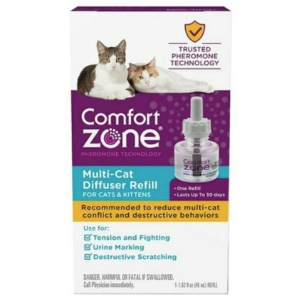Comfort Zone Multi-Cat Diffuser Refills For Cats and Kittens - 1 count