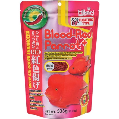 Hikari Blood Red Parrot+ - Mini Pellet - 11.7 oz