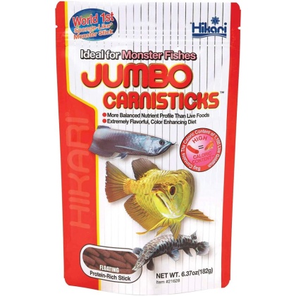 Hikari Jumbo CarniSticks - 6.37 oz