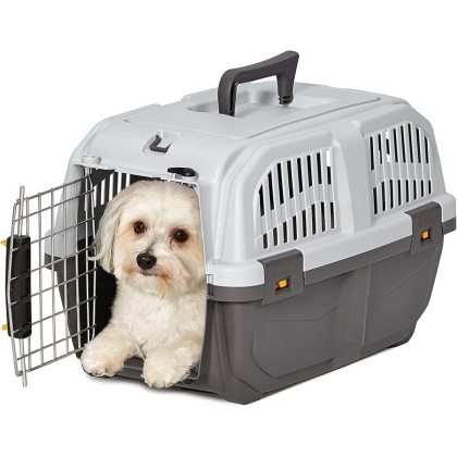 MidWest Skudo Travel Carrier Gray Plastic Dog Carrier - X-Small - 1 count