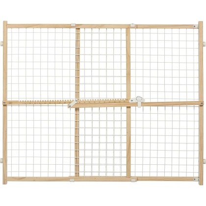 MidWest Wire Mesh Wood Presuure Mount Pet Safety Gate - 32\
