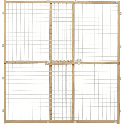 MidWest Wire Mesh Wood Presuure Mount Pet Safety Gate - 44\