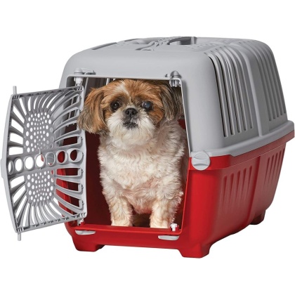 MidWest Spree Plastic Door Travel Carrier Red Pet Kennel - Small - 1 count