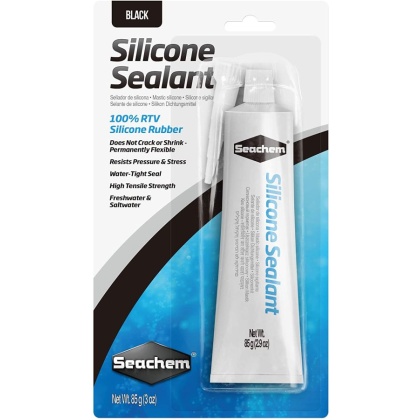 Seachem Silicone Sealant Black - 3 oz