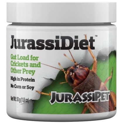 JurassiPet JurassiDiet Gutload High Protien Complete Diet for Crickets and other Prey - 1.8 oz