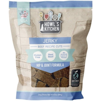 Howls Kitchen Beef Jerky Cuts Hip and Joint Formula - 6.5 oz