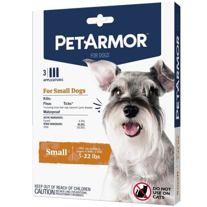 PetArmor Flea and Tick Treatment for Small Dogs (5-22 Pounds) - 3 count
