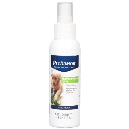 PetArmor Hydrocortisone Spray Quick Relief for Dogs and Cats - 4 oz