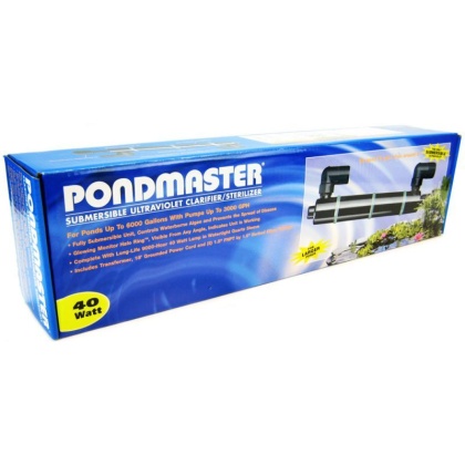 Pondmaster Submersible Ultraviolet Clarifier & Sterilizer - 40 Watts - 2,400 GPH (6,000 Gallons - 1.5\