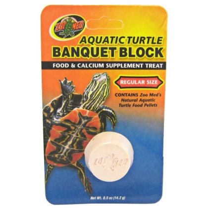 Zoo Med Aquatic Turtle Banquet Block - Regular (1 Pack)