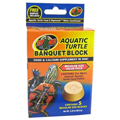 Zoo Med Aquatic Turtle Banquet Block - Regular (5 Pack)