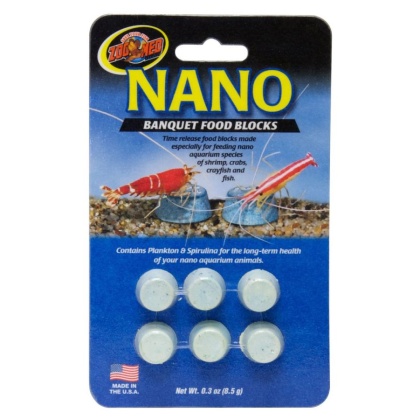 Zoo Med Nano Banquet Food Blocks - .3 oz (6 Pack)