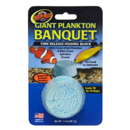 Zoo Med Plankton Banquet Fish Feeding Block - Giant - 1 Pack