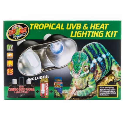 Zoo Med Tropical UVB & Heat Lighting Kit - Lighting Combo Pack