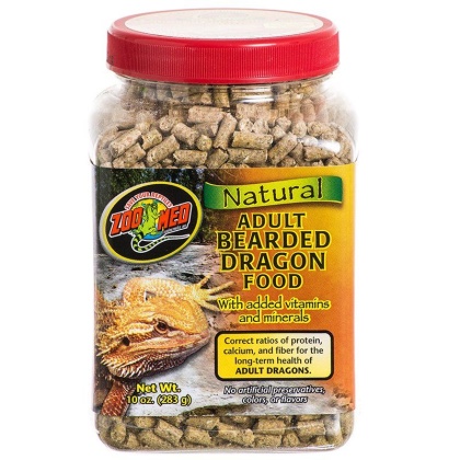 Zoo Med Natural Adult Bearded Dragon Food - 10 oz