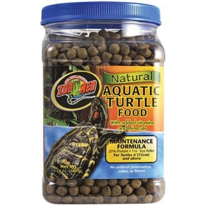 Zoo Med Natural Aquatic Turtle Food - Maintenance Formula (Pellets) - 24 oz