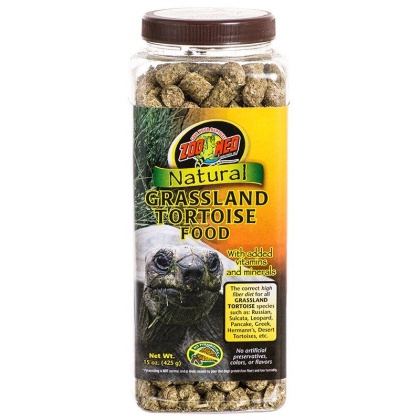 Zoo Med Natural Grassland Tortoise Food - 15 oz