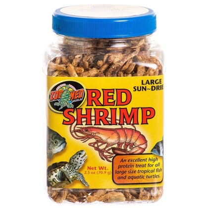 Zoo Med Large Sun-Dried Red Shrimp - 2.5 oz
