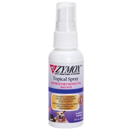 Zymox Topical Spray with Hydrocortisone for Dogs and Cats - 2 oz
