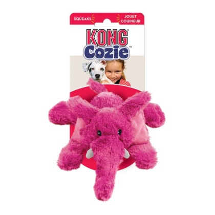 Kong Cozie Plush Toy - Elmer the Elephant - Medium - Elmer The Elephant