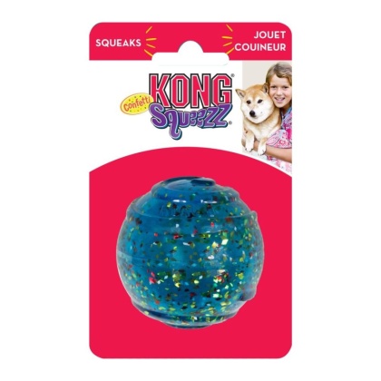 KONG Squeezz Confetti Ball Dog Toy - Medium - 1 Count