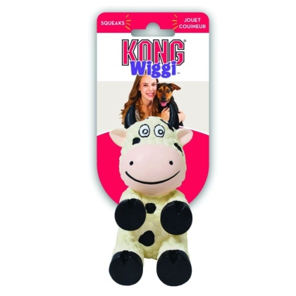 Kong Wiggi Cow Dog Toy - Large - 1 Pack