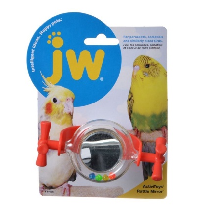 JW Insight Rattle Mirror Bird Toy - Rattle Mirror Bird Toy