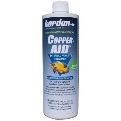 Kordon Copper Aid External Parasite Treatment - 16 oz (Treats 400 Gallons)