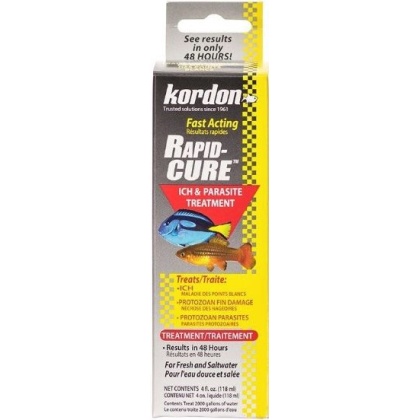 Kordon Rapid Cure Ich & Parasite Treatment - 4 oz - (Treats 2,000 Gallons)