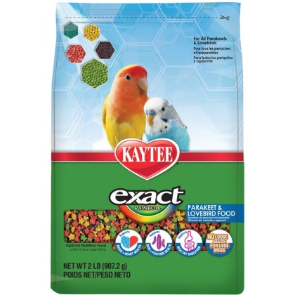 Kaytee Exact Rainbow Parakeet & Lovebird Food - 2 lbs