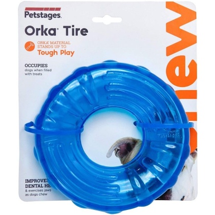 Petstages Orka Tire Treat Dispensing Chew Toy for Dogs - 1 count