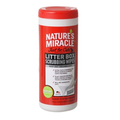 Nature\'s Miracle Just For Cats Litter Box Wipes - 30 Count - (7\