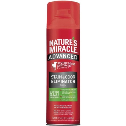 Nature\'s Miracle Advanced Enzymatic Stain & Odor Eliminator Foam - 17.5 oz